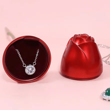 Metal Red Rose Couple Jewelry Box-Fancy Jewelry Box (1 Pc) the24kgal