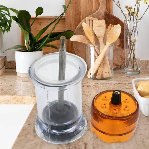 Miracle Transparent Plastic Salt and Pepper Grinder, Pepper Grinder Manual Pepper Grinding Tool, Pepper Crusher Grinder (1 Pc) the24kgal