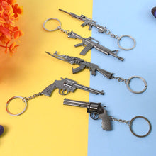 Mix Design Metal Gun Keychain With Case (1 Pc / Mix Design) the24kgal