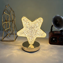 Star Crystal Diamond Touch Lamp – USB Rechargeable, 3-Way Dimmable the24kgal