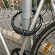 Bike Lock Cable Resettable Cable Lock - Self Coiling 4 Digit Combination Bike Lock the24kgal