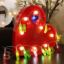 Decoratives Plastic Happy Birthday 13 LED Letter Battery Operated String Lights, Outdoor String Lights (Multicolour) the24kgal