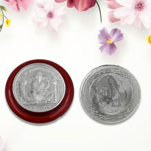 Ganesh Ji, Silver color Coin for Gift & Pooja | Silver Coin | Silver Coin / Diwali Gift (1 Pc / (Metal is not silver) the24kgal