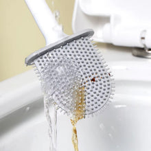 Portable Silicone Toilet Brush – Wall-Mounted, Anti-Drip Cleaner with Non-Slip Handle the24kgal