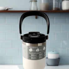 High Quality Stainless Steel Vacuum Glass Insulated Glass Coffee Cups Double Walled Travel Mug, Car Coffee Mug (With Lid & Handle / 1 Pc) the24kgal