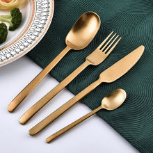 Unique Golden Egg Storage Modern Tableware Steak Knives Fork Flatware Set Royal Spoon Set Tableware Gold Cutlery Set Dishwasher Safe Mirror Finished With Gift Box for Halloween 24Pcs Set) the24kgal