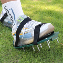Lawn Aerator Sandals, Garden Grass Aerator Spiked Sandals Green Studded Shoes for Yard Patio Garden Excavation the24kgal