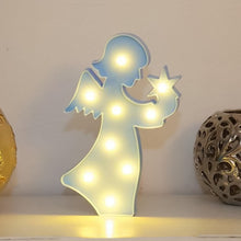 LED Angel Shape Night Light Desk Lamp (1 Pc / Battery Not Included) the24kgal