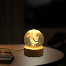 3D Crystal Ball lamps With Base (1 Pc / Mix Design) the24kgal