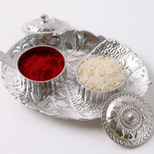 Leaf Shape Special Puja Thali (1 Pc / Mix Design) the24kgal