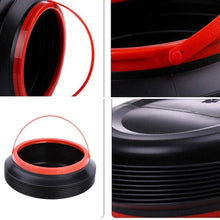 Foldable Storage Bucket, Water Container & Dustbin Multiuse bucket ( red ) the24kgal