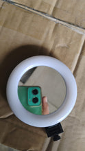 Rechargeable LED Makeup Mirror with Ring Light (1 Pc) the24kgal