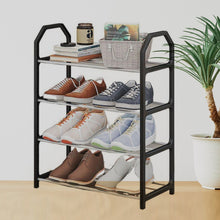 4 Layer Space‑saving Shoes Show Rack Folding Shoe Rack (1 Pc) the24kgal