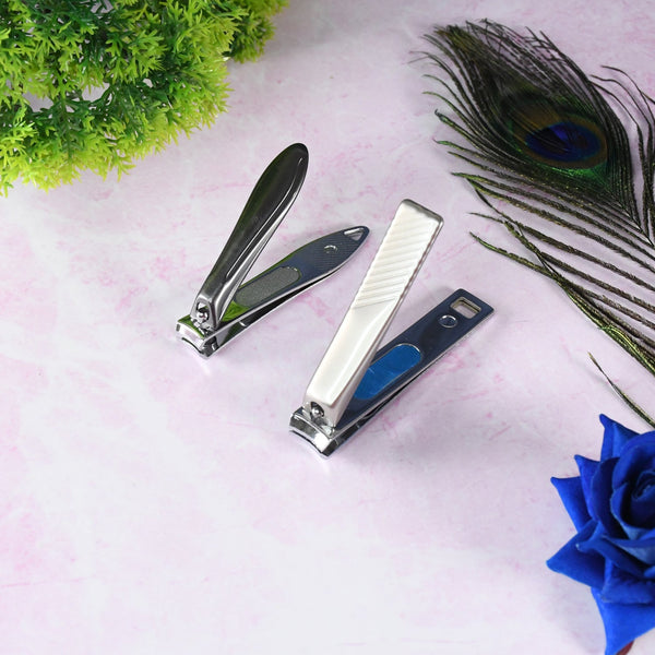 Stainless Steel Folding Portable Large Nail Clippers with Nail File (1 Pc / Mix Design) the24kgal