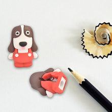 Cartoon 2 in 1 Cute Eraser with Pencil Sharpener (1 Pc / Mix Design) the24kgal