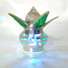 Gold Plated Eco Friendly LED Kalash  for Pooja Mandir (1 pc / Multicolor LED) the24kgal