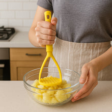 Kitchen Food Masher | Heavy Duty Masher for Fruits, Veggies & Potatoes | Soft Grip Handle (1 Pc) the24kgal