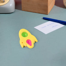 Rocket Shaped Dimple Keychain Toy (1 Pc) the24kgal