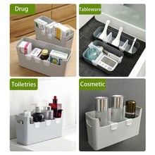 Plastic Storage Baskets Space allocator, Refrigerator Organizer Bins partition Clip (10 Pcs Set) the24kgal