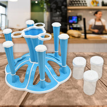 Miracle Plastic Glass Stand for Kitchen & Dining (6-Glass, Spices, Moq - 2 Pc) the24kgal