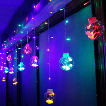 12  Wish Balls Window Curtain String Lights with 8 Flashing Modes Decoration for Home Decoration, Diwali & Wedding LED Christmas Light Indoor and Outdoor Light ,Festival Decoration (Plastic, Multi Color) the24kgal