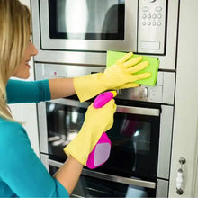 Multipurpose Rubber Cleaning Gloves: Reusable, Wet & Dry Use (1 Pair) the24kgal