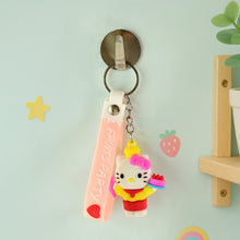 Cute Cartoon Silicone 3D Key Chain with Metal Hook & Strap (Pack of 1) the24kgal