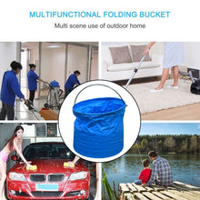 Folding Bucket, Portable, Round Bucket, Simple Bucket, With Handle, Multi-functional, For Outdoor Use, Fishing, Car Washing, Cleaning, Disaster Prevention, Portable, Lightweight, Durable (1 pc / Mix Color) the24kgal