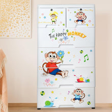 Kid's Plastic Chest of 6 Drawers, Multi-Purpose Storage Organizer/Wardrobe for Kids the24kgal