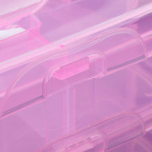 Versatile 18-Grid 3-Layer Transparent Plastic Organizer Box with Adjustable Dividers for Jewelry & Fishing Hooks the24kgal