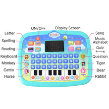 Learning Educational Computer Kids Piano Laptop with LED Screen & Music the24kgal