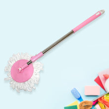 Home Cleaning Stainless Steel 360° Rotating Pole - Microfiber Mop with Adjustable Rod Stick Mix Color) the24kgal