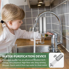 304 Stainless Steel Faucet Mount Water Filter, Water Purifier (1 Set) the24kgal