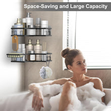 Iron Coating Self-Adhesive Corner Shelf Organizer (2 Pc) the24kgal