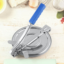 PURI PRESS MAKER - STAINLESS STEEL PURI MAKER PRESS MACHINE - ROTI CHAPATI PRESSER FOR HOME -KHAKHRA- PURI MAKER PRESS MACHINE WITH HANDLE, MANUAL PURI MAKER (MEDIUM) the24kgal