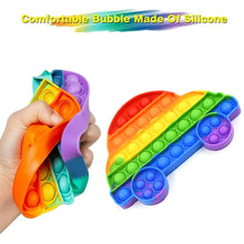 Fidget Toy Push  Bubble Fidget Sensory Toy for Kids and Adults Fidget per Stress Reliever Sensory Fidget pers (Butterfly & Car Shape / 1 Pc) the24kgal