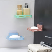 Bathroom & Kitchen Soap Holder: Self-Adhesive ,Sabudani (Plastic Box) the24kgal
