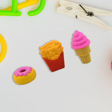3D Food Fancy & Colorful Erasers – Cute Novelty Eraser Set for Kids & School Prize (1 Set / Mix Design & Color) the24kgal
