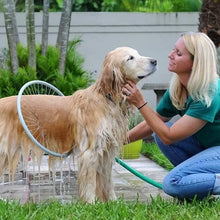 Pet Shower Sprayer, Cat Dog Grooming Bath Massager, With Microfiber Glove (1 Set) the24kgal
