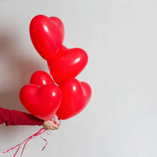 Heart shaped balloons Kinds of Rainbow Party Latex Balloons for Birthday / Anniversary / Valentine's / Wedding / Engagement Party Decoration Multicolor (4 Pcs Set) the24kgal