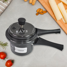 Aluminium Rays Black Beauty Pressure Cookers With Outer Lid (1.5 Litres / 1-Year warranty,  ISI Number :- 2347, BIS Number :- CM/L -7600164310 the24kgal
