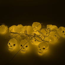 Halloween Decoration Outdoor Indoor Skeleton Head Skulls String Light Set Blow Mold, Decoration Lights Fairy Lights Led Garlands Halloween Decor Garland Decor Wreath Pumpkin the24kgal