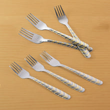 Elegant Stainless Steel Fork (6 Pcs Set) the24kgal