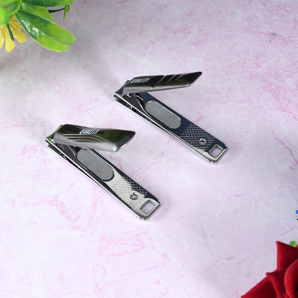 Stainless Steel Folding Portable Large Nail Clippers with Nail File (1 Pc) the24kgal