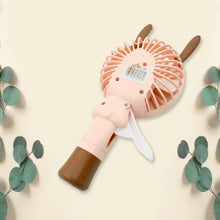 Portable Small Fan Handheld, Mini Student Handheld Dormitory Class Personal Fan Without Battery & USB Cable Operated Manual Hand Press Fan (1 Pc) the24kgal