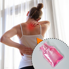 Simple Pink small Hot Water Bag with Cover for Pain Relief, Neck, Shoulder Pain and Hand, Feet Warmer, Menstrual Cramps. the24kgal