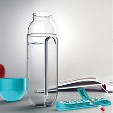 Multi-Use Pill & Water Bottle for Travel (600 Ml, Mix Color) the24kgal