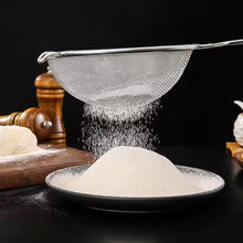 Big Mesh Strainer With Handle Stainless Steel Oil Straine, Mesh Sieve Strainer(1 Pc) the24kgal