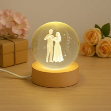 3D Crystal Ball lamps With Base (1 Pc) the24kgal