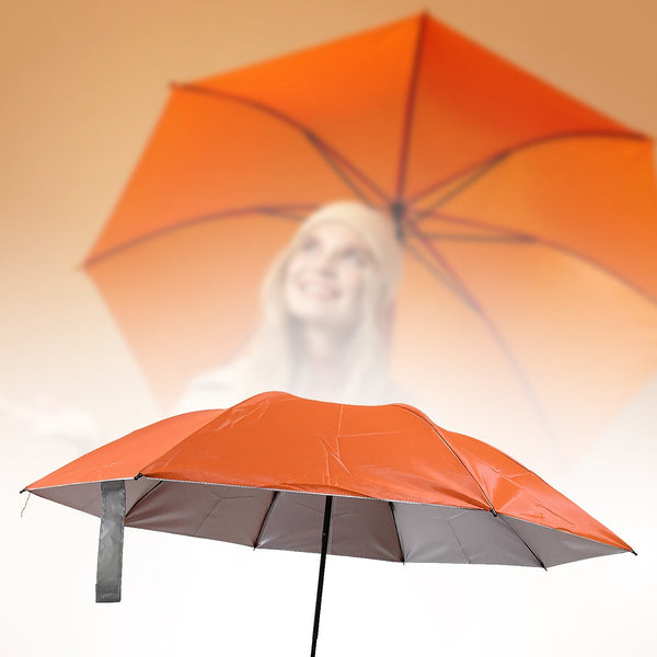 Vegetable shaped Folding Umbrella, Plastic Case Creative Fashion Folding Mini Sun Shade Rain Umbrella, Unique Umbrella, Sun & UV Protection, Cute Design (1 Pc) the24kgal